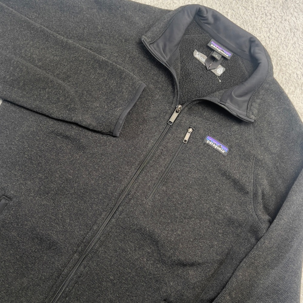 Patagonia Better Sweater Full Zip Jacket Mens Medium Black Fleece ForgeRock Tech